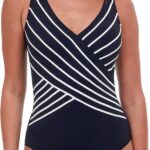 Maillot de bain une pièce Gottex Noir V-neck surplice femme-0
