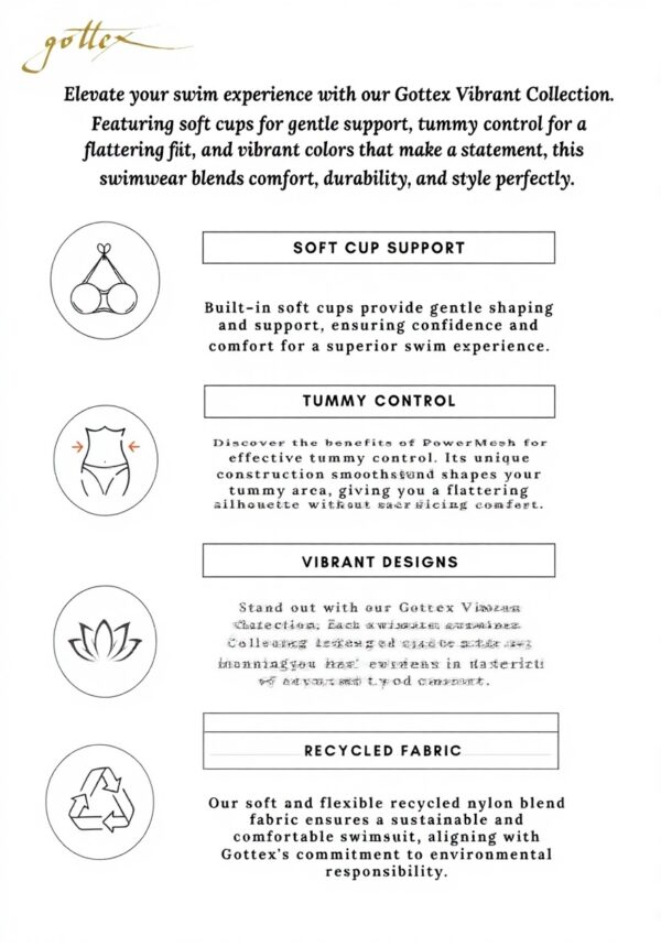 Maillot de bain une pièce Gottex Noir V-neck surplice femme