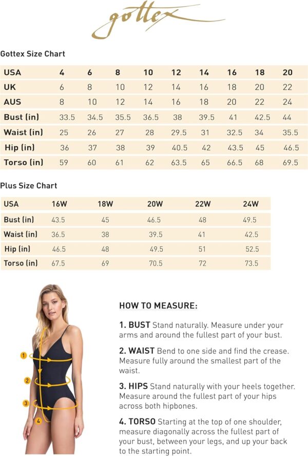 Maillot de bain une pièce Gottex Noir V-neck surplice femme-4