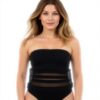 Maillot de bain Gottex une pièce noir doré bretelles
