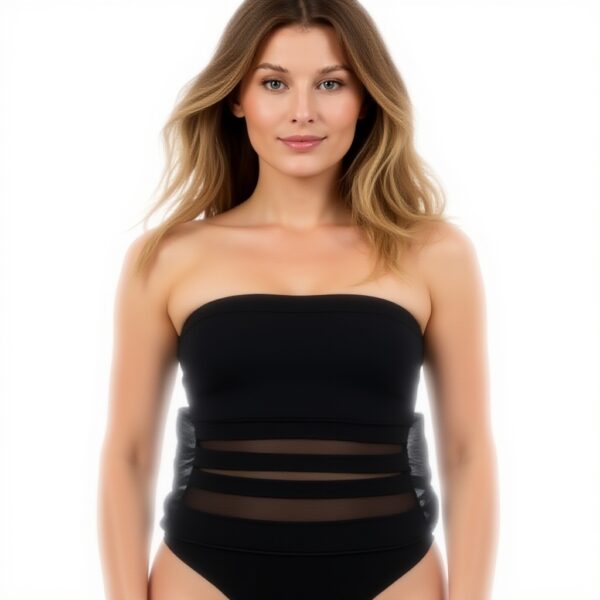 Maillot de bain Gottex une pièce noir doré bretelles