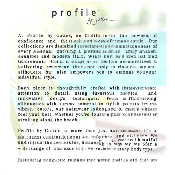 Haut de tankini bleu marine Gottex bandeau bonnets souples