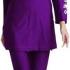 Burkini WOWDECOR maillot bain islamique modeste polyester-0