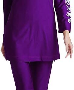 Burkini WOWDECOR maillot bain islamique modeste polyester-0
