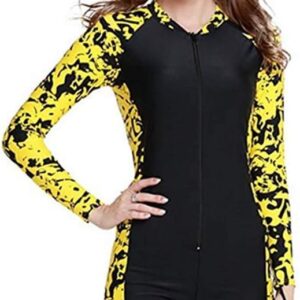 Maillot de bain modeste YEESAM une pièce femme lycra UPF50+-0